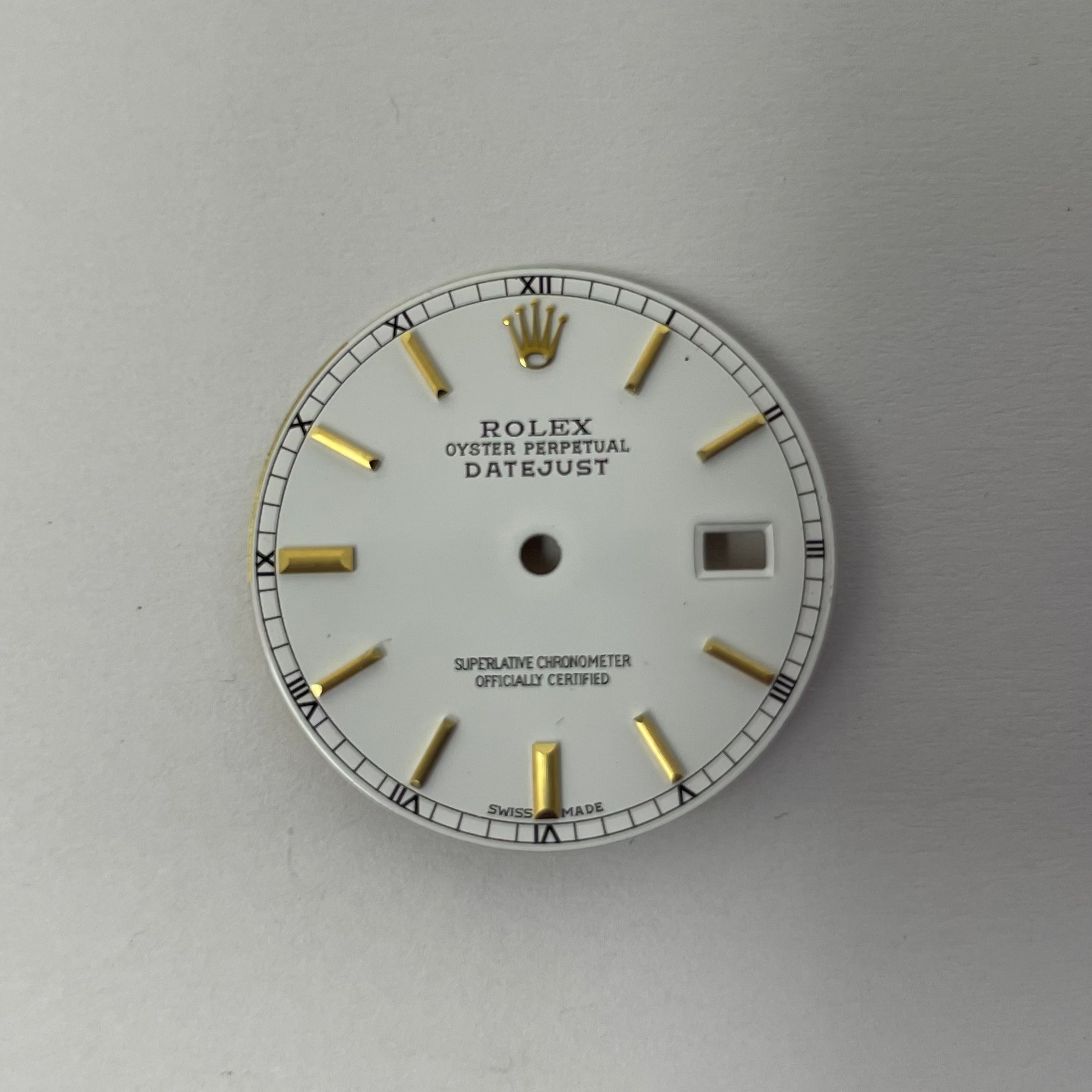 Rolex Datejust 36 White Index Dial (16013, 16233, 16203, 116233, 116203)